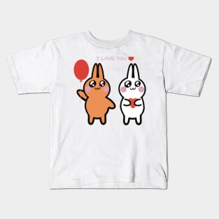 I love you bunny rabbits Kids T-Shirt